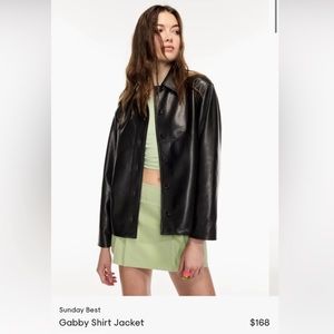 Aritzia Sunday Best Gabby Shirt Jacket in Black